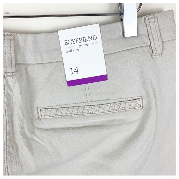 Style & Co Khaki Boyfriend Midrise Casual Pants‎ - Picture 10 of 14